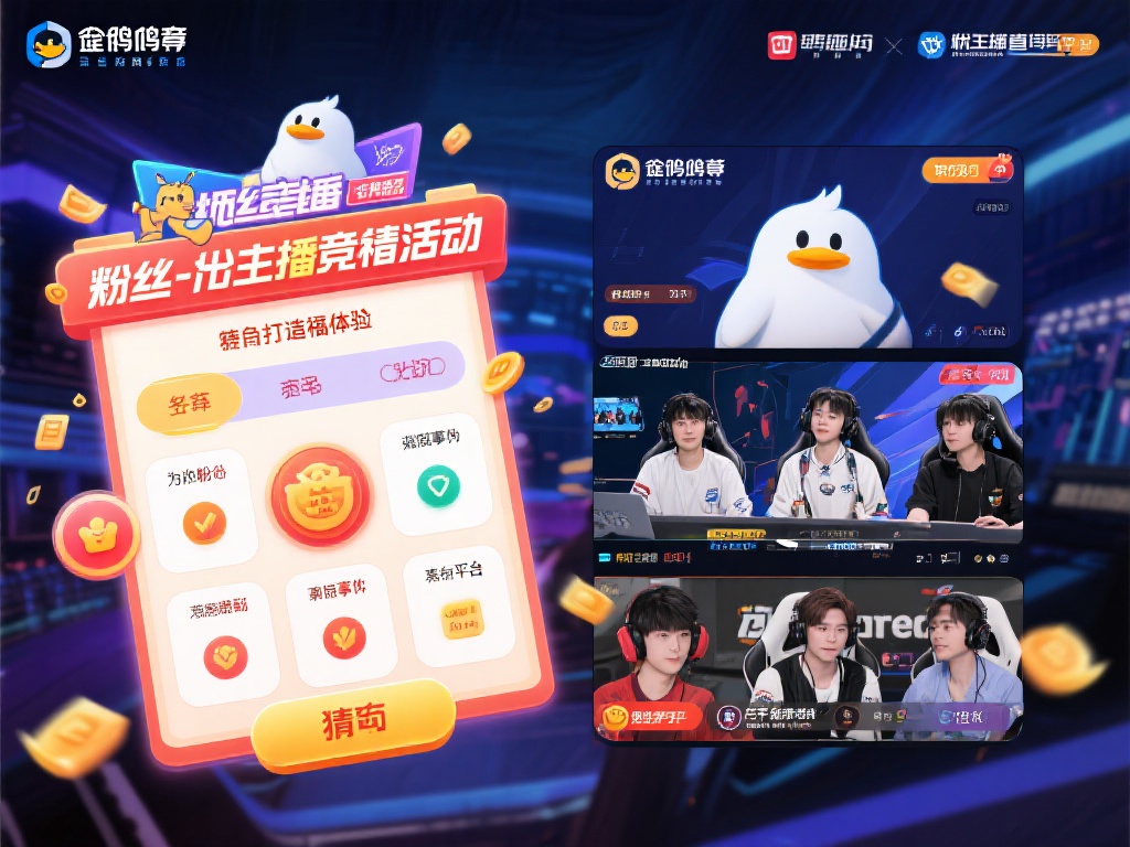 企鹅电竞主播竞猜活动火热开启，丰厚奖励等你来赢！
